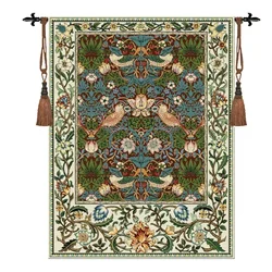William Morris Strawberry Rich  Lucky Bird Tapestry Textile Decorative  Wall Hanging Tapestry for Home Decorative 68*88cm