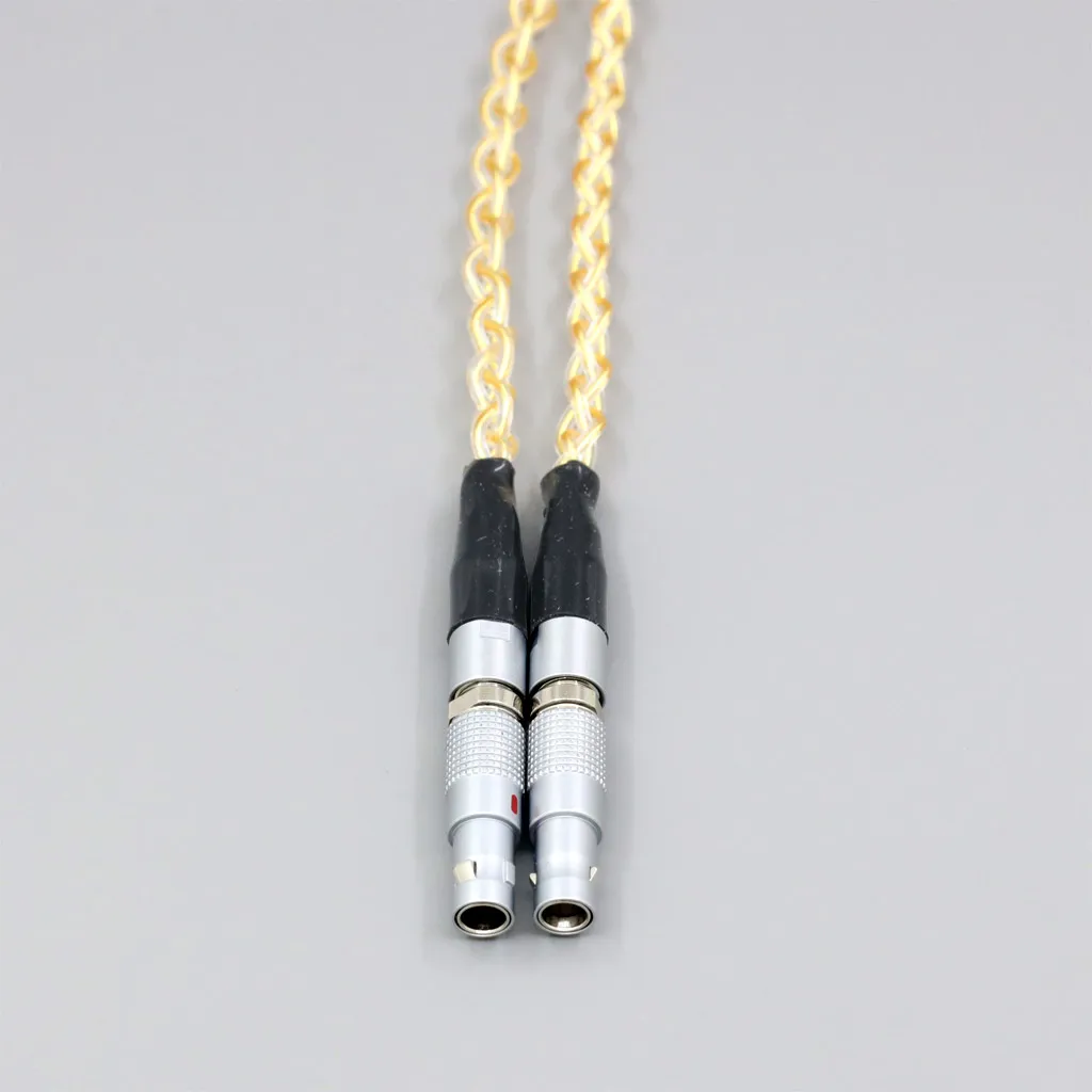 8 Core 99% 7n Pure Silver 24k Gold Plated Earphone Cable For Ultrasone Veritas Jubilee 25E 15 Edition ED 8EX ED15 LN008429