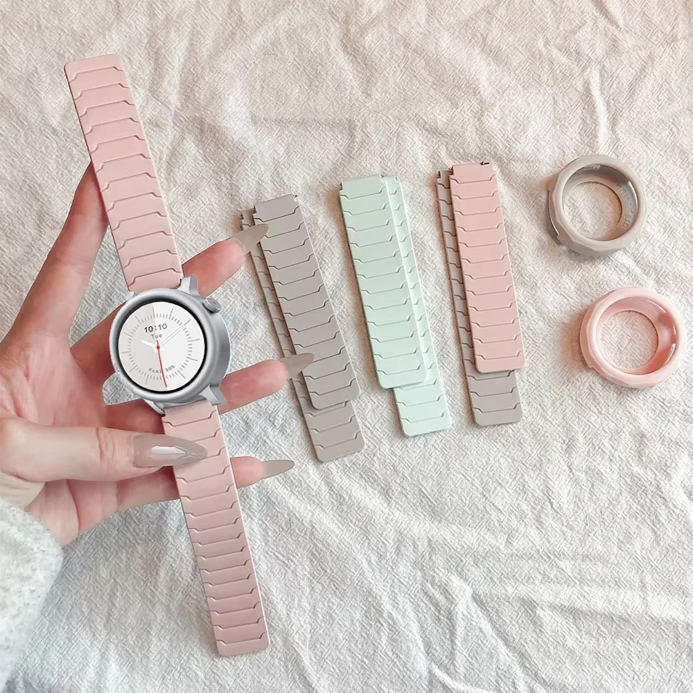 20mm 22mm Magnetic Silicone Strap for CMF Watch 3 Pro COROS APEX 4 42mm Sports Bracelet Wristband Suunto Vertical 2/Run/Race 2/S