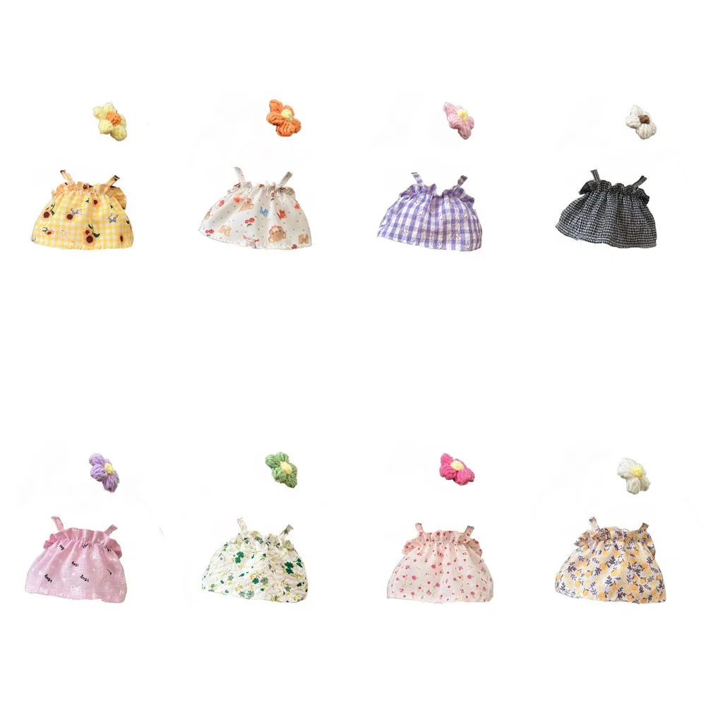 Abbigliamento fai da te Abito per bambola in cotone Abito con gonna dolce 20 cm Vestiti per bambole in cotone Vestire Kawaii Idol Dolls Gonna 20 cm Idol Cotton Doll