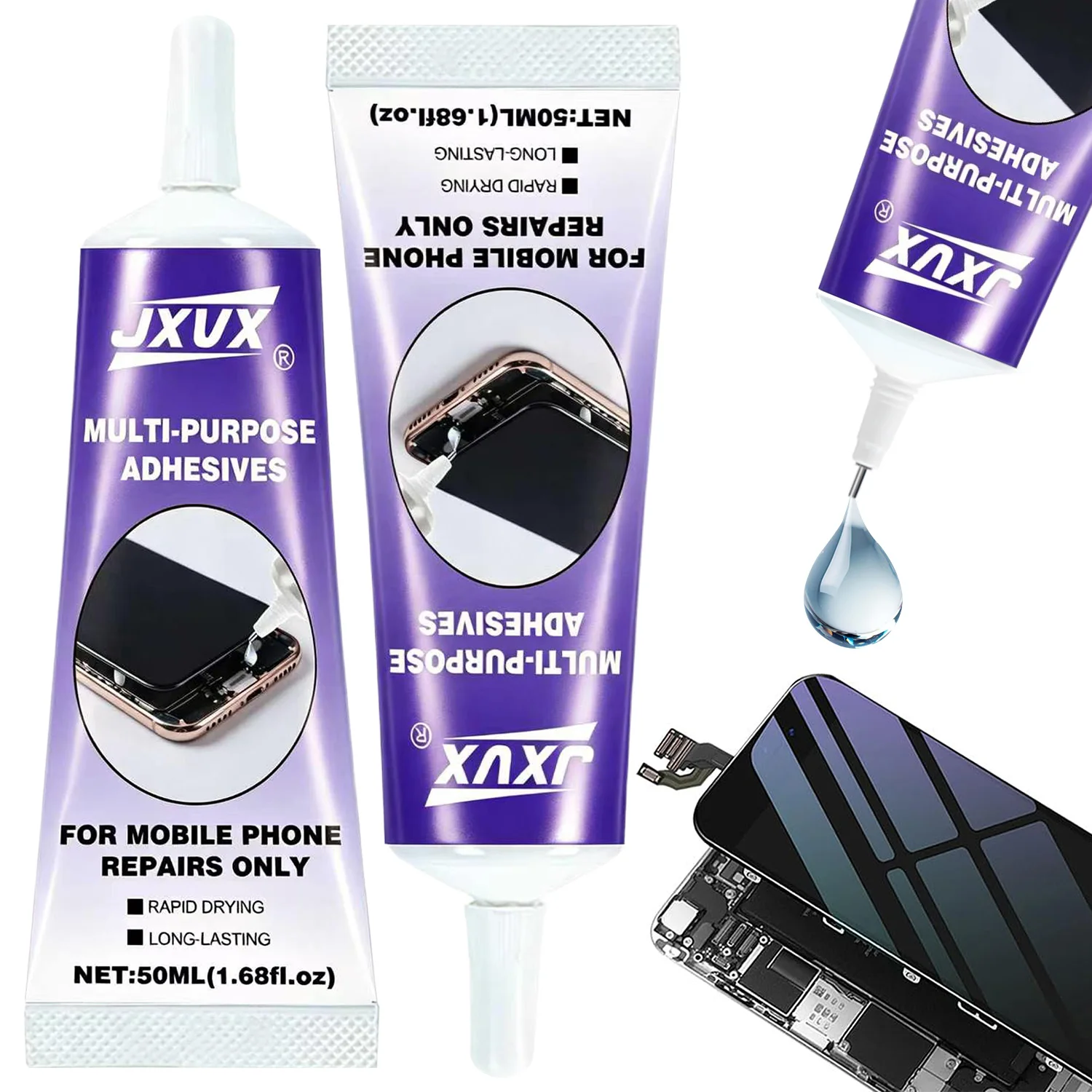 Adhesivo Impermeable de Alta Resistencia para Pantallas de Teléfonos Móviles B7000 de 50 ml, Agente de Unión Universal para Vidrio de Teléfono, Pegamento B7000 de Secado Rápido