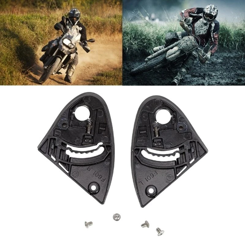 

P5ED Motorbike Helmet Screen Lens Visors Shield Gear Mounting Fix Bracket Lens Holder For GXT601 602 DV610 Motorcyclists 2pcs