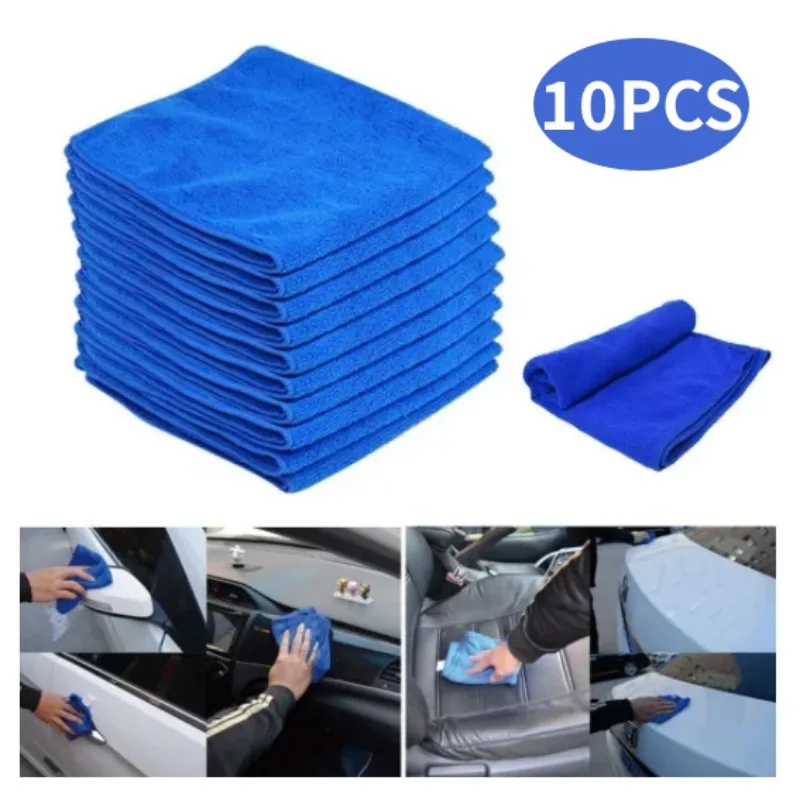 Microfiber Cleaning Towel Cloths Reusable Cleaning Towels for Car Window Quick Dry Stain Absorbing Car Wipe Glass Cleaning Tools