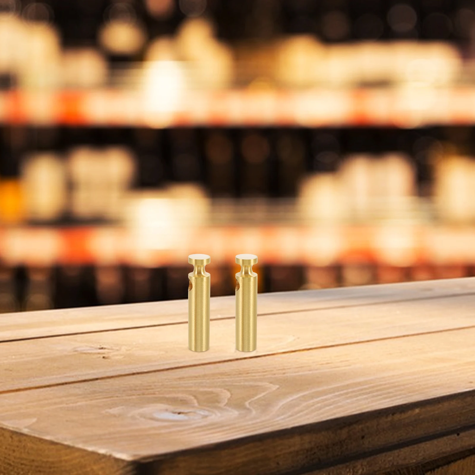 

2 Pcs Wine Cabinet Fence Accessories Corner Connector Golden Brass Car Accessory