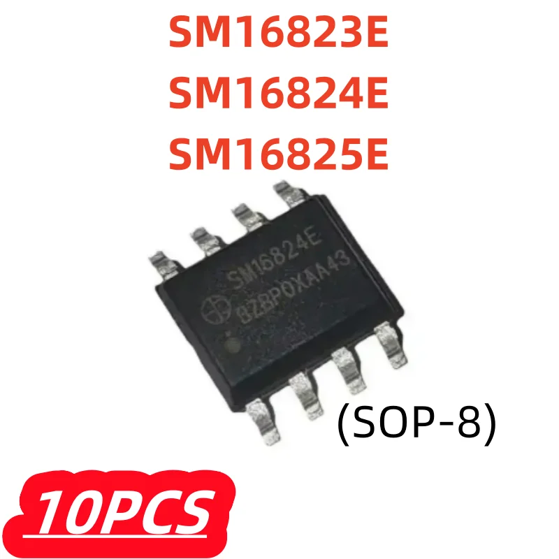 10Pcs/Lot 100% New SM16823E SM16824E SM16825E SM16823 Fantasy Color Chip Cascade Strobe Screen Driver IC Original