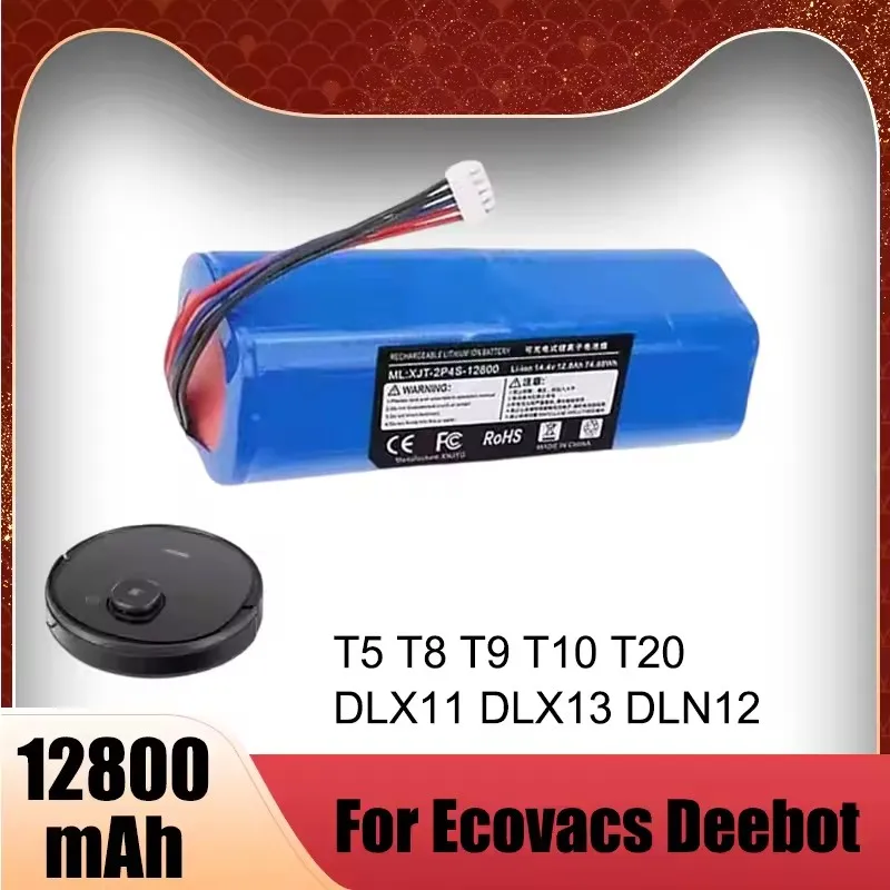 14.4V Replacement Battery For ECOVACS Deebot Ozmo 950 T8 T8+ T5Max T10 T9 X1 X2 Turbo pro omni DX96 DX93 Robot Vacuum Cleaner