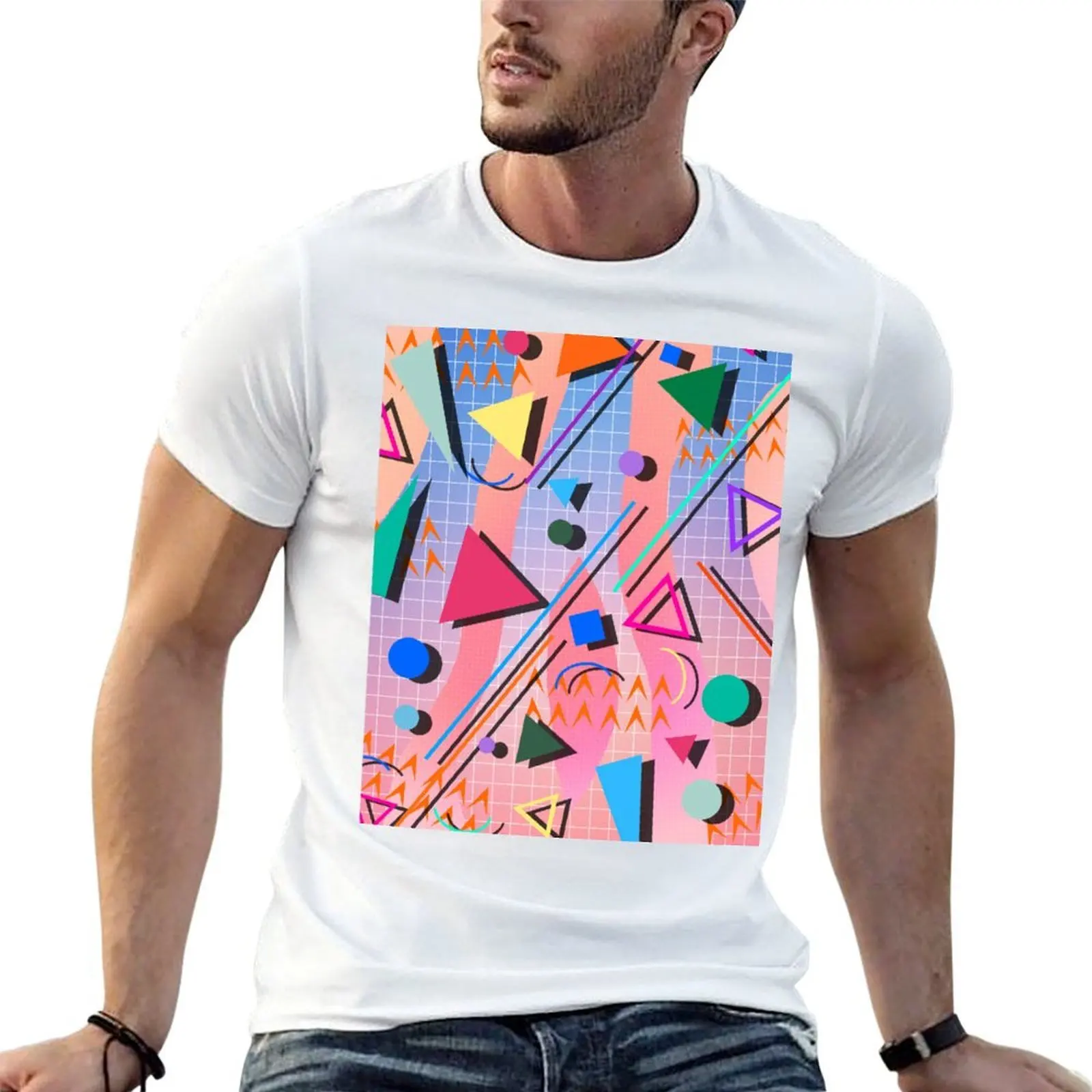 

t retro shirt summer man shirt 100 man cotton t pop print T-Shirt custom shirt t 2 pattern 80s percent for