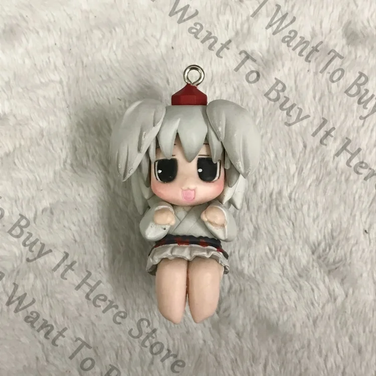 Anime Touhou Projekt Inubashiri Momizi Cosplay Cartoon Figuren Modell Schlüsselring Miniatur Figur Charme Garage Kits Schlüsselbund Geschenk