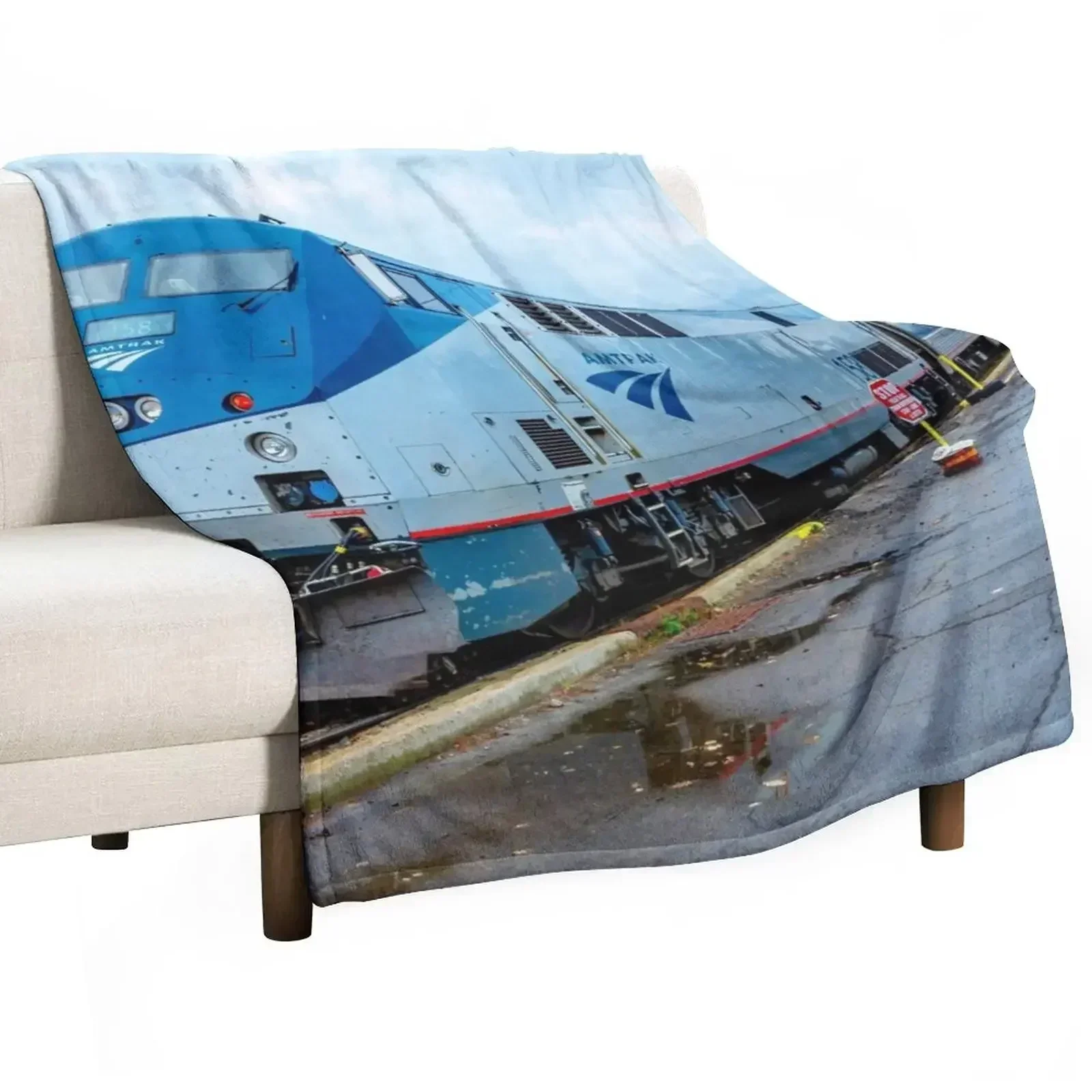 Amtrat Locomotive Throw Blanket Camping blankets ands Luxury Throw Decorative Beds Stuffeds warm winter Blankets