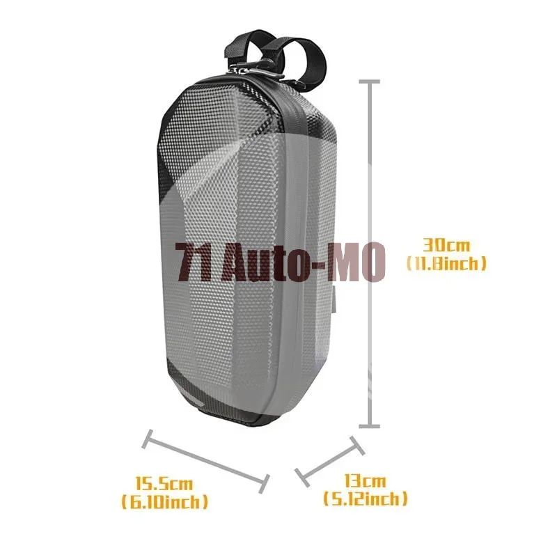 Waterproof EVA Electric Scooter Hanging Bag Large Capacity Bike Front Storage Pouch for School Office Commuting