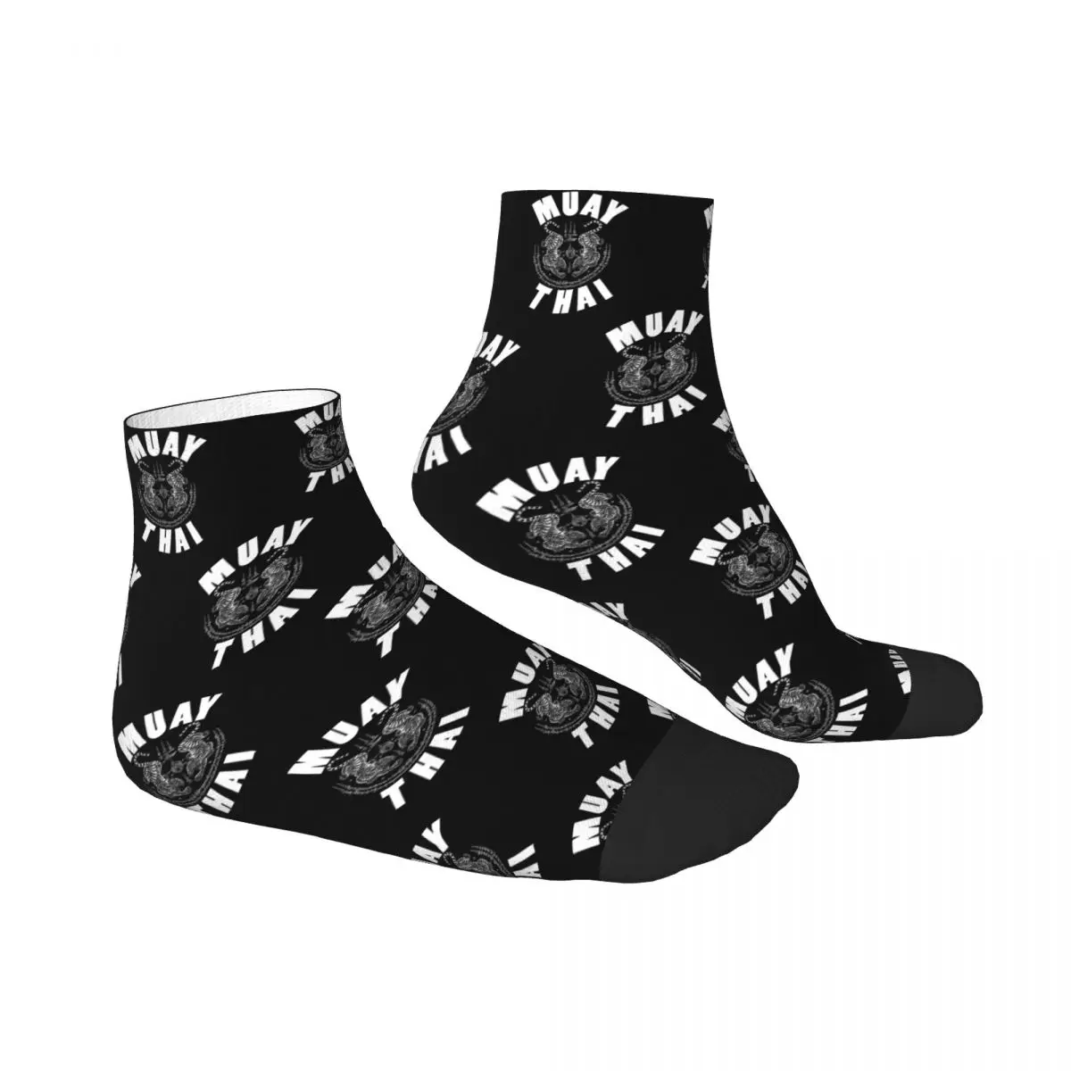 Twin Tiger Sak Yant Tattoo Socks Harajuku High Quality Stockings All Season Socks Accessories for Man's Woman's Christmas Gifts