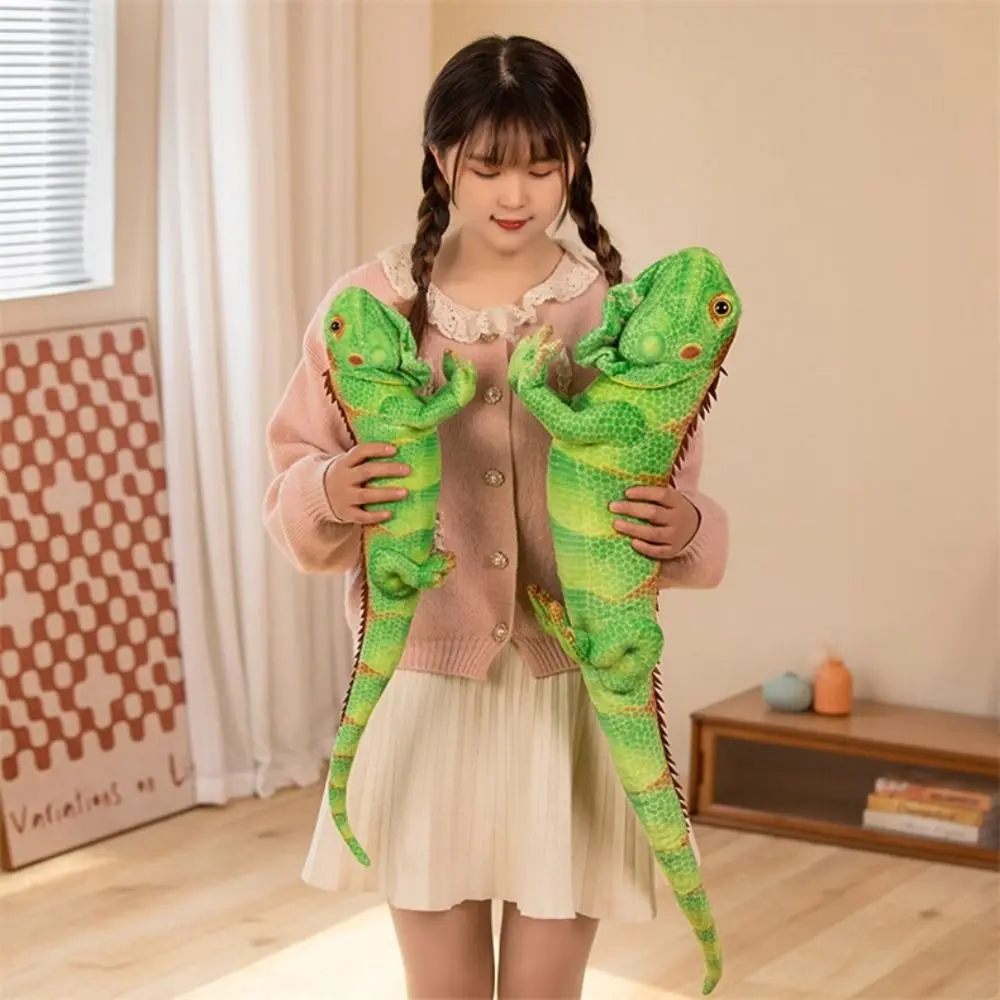 

Stuffed Animal Long Tail Plush Mane Lizard Wild Reptile Simulation Lizard Plush Toy 65/95cm Green Stuffed Lizard Doll Boys Girls
