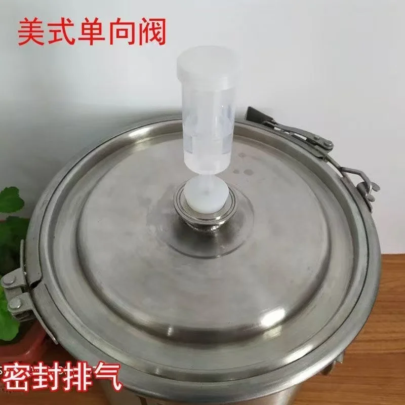 مجموعة غرفة الضغط لتخمير النبيذ كيمتشي (غطاء الضغط + سدادات) أقفال الضغط لتخمير دلو كاربوي Airlo