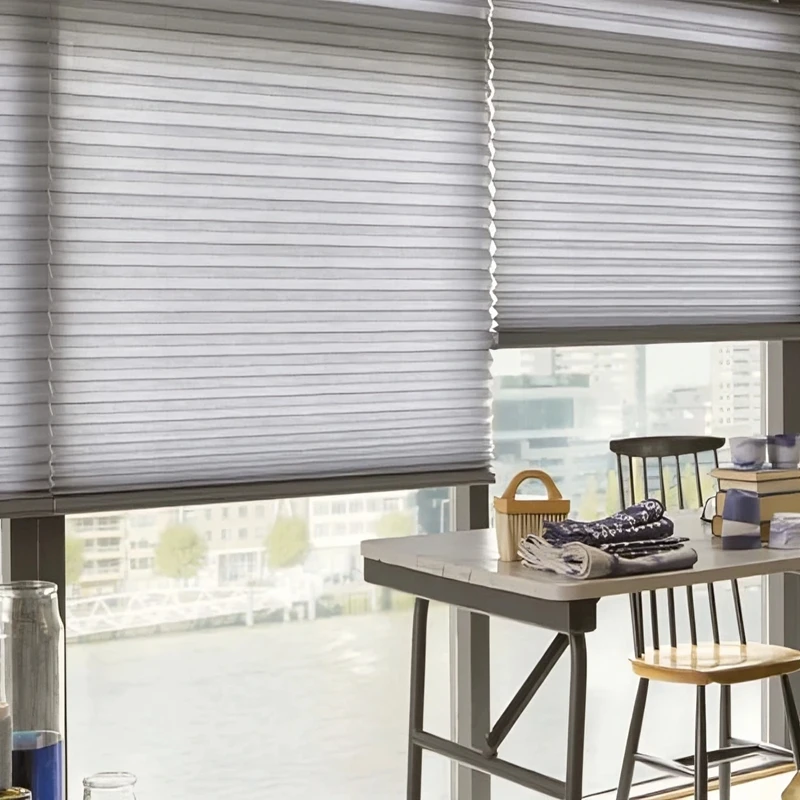 Remote Control Honeycomb Blind Day and Night Blackout Smart Motor Window Blind Cordless Blind Shades