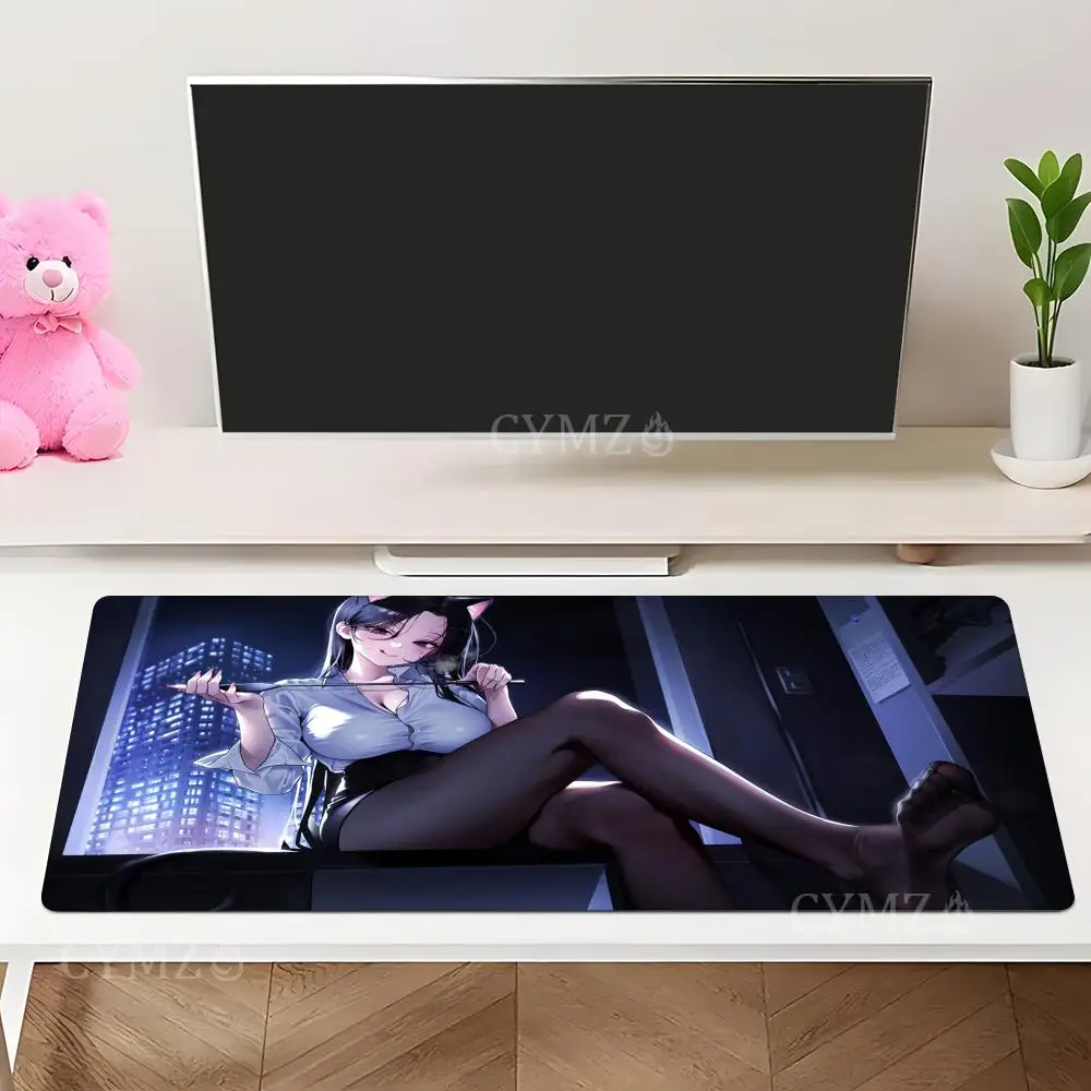 Alfombrilla de ratón con tema de chica sexy de Anime, alfombrilla de escritorio, alfombrillas para juegos, accesorios de escritorio, teclado, alfombrilla hentai para pecho grande y nalgas