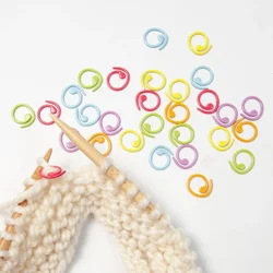 30PCS/lot Colorful Stitch Markes Knitting Crochet Locking Stitch Marker Metal Stitch Needle Clip Counter Crochet Sewing Supplies
