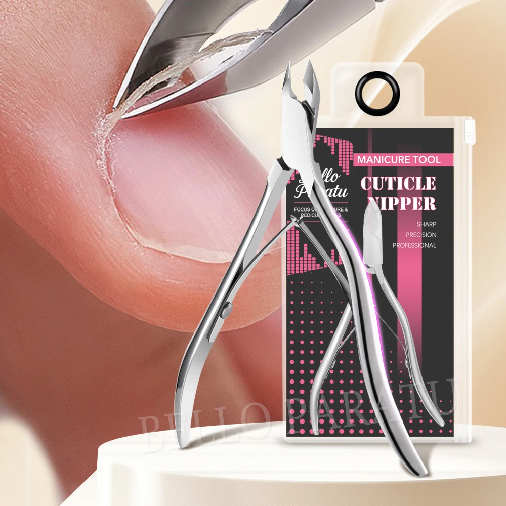 1 Pz Pinza per cuticole Strumenti per manicure Clipper Professionale Mezza 5mm Mascella Tagliacuticole Precisione Tagliacuticole Strumento