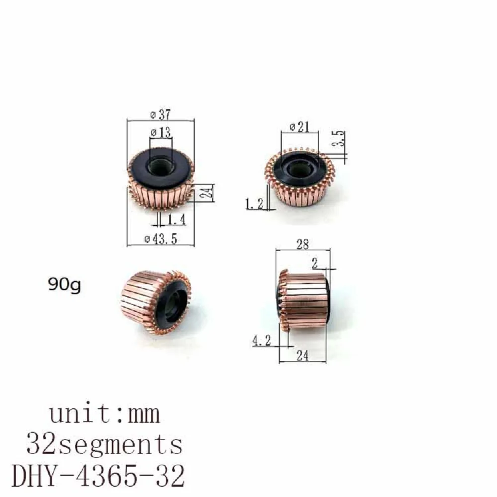 37*13*24*32P Dhy-4365-32 Commutator, Slip Ring, Copper Head, All Sizes Are Interchangeable