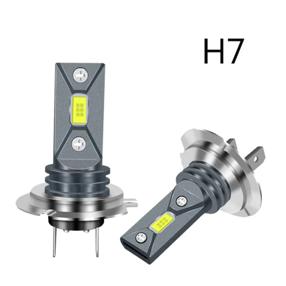 2Pcs H7 LED Canbus Car Headlight Bulb Car Fog Light Bulb Motorcycle Light DC 9-32V 6000K Car Driving Running Lamp