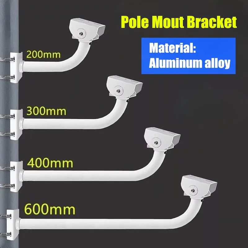 

Monitoring Hoop Bracket Electric Pole Integrated Pole Mount Holder Thickened Aluminum Alloy Surveillance Camera Hoop Bracket