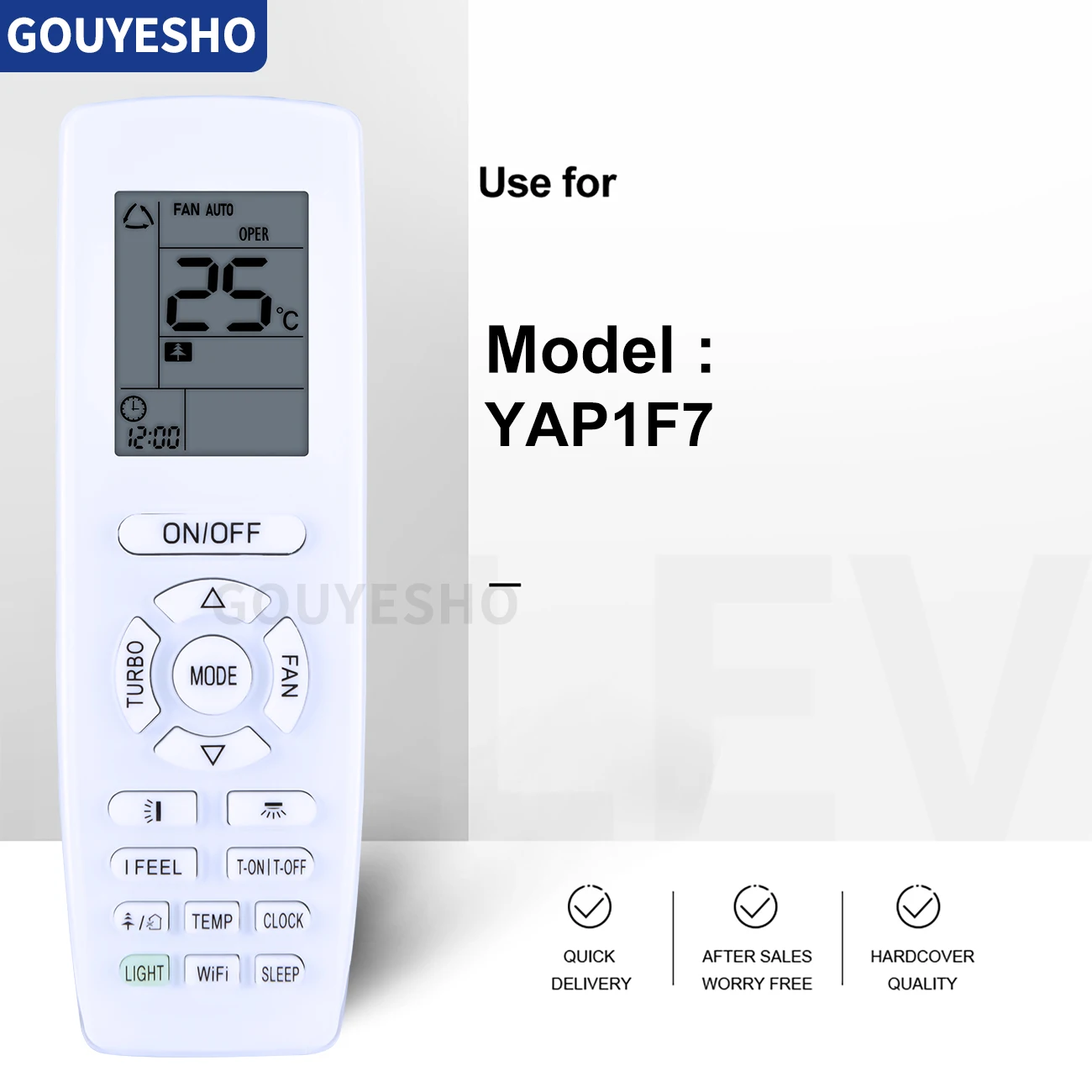 New Replacement YAP1F7 For GREE AC A/C Air Conditioner Remote Control with wifi