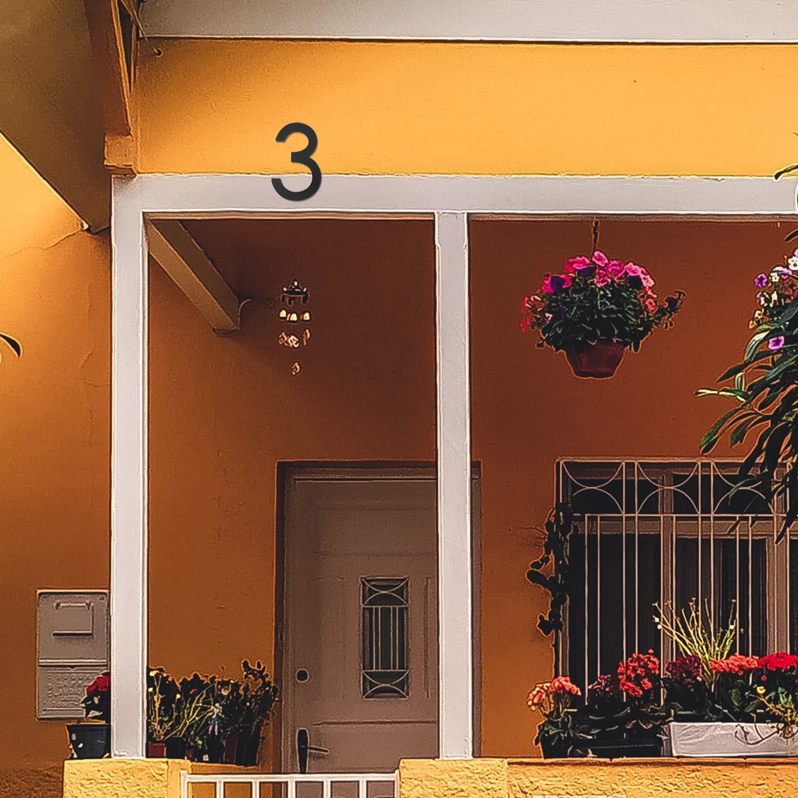 

House Number Plaques Decorative Door Numbers For Mailbox Street Address Corridor Identification Marker Acrylic Metal Sign