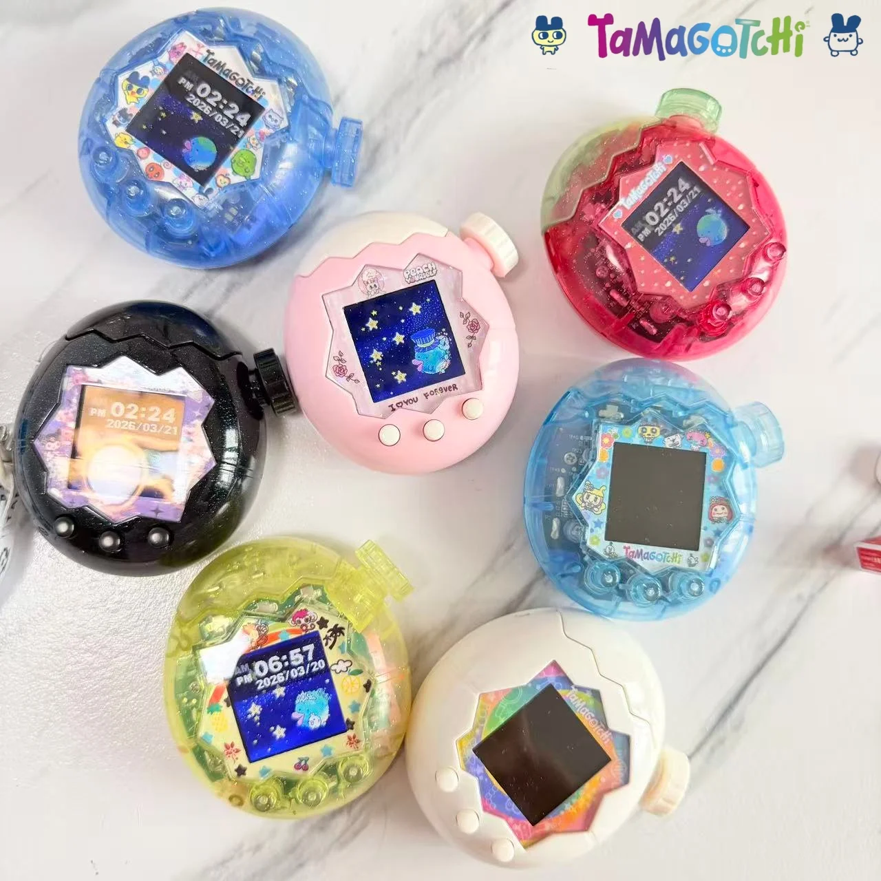 

Tamagotchi Paradise Replacement Hard Case Glitter Clear DIY Custom Color Kuromi Shell With Screws And Tools For Tamagotchi Lover