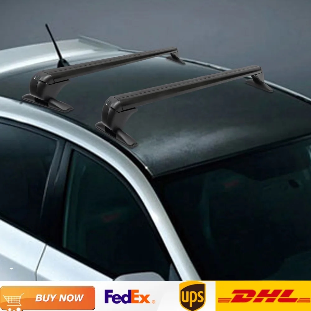 

Aluminum Universal Car Roof Rack Cross Bar Luggage Carrier for 4 or 5 Door Cars 165.34 Lbs Load Capacity