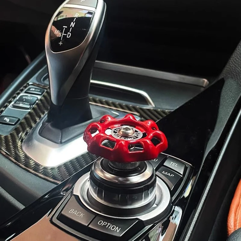 

Fun Car Center Valve Decoration Car Interior Shift Knob Cover Gear Industrial Valve Switch Sticker Car Ornament