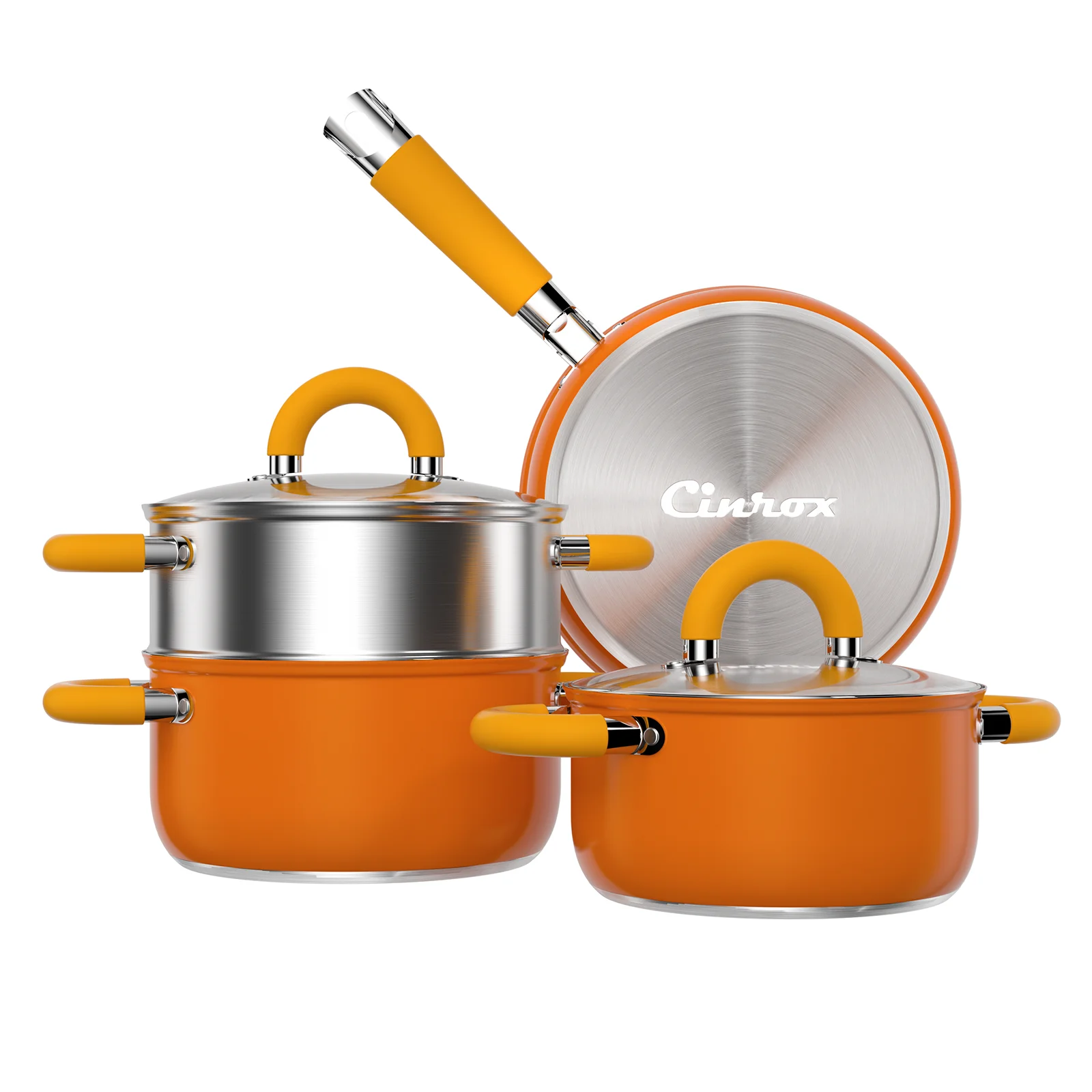 Paella Pan Steel - Set di Pentole in Acciaio Inox,