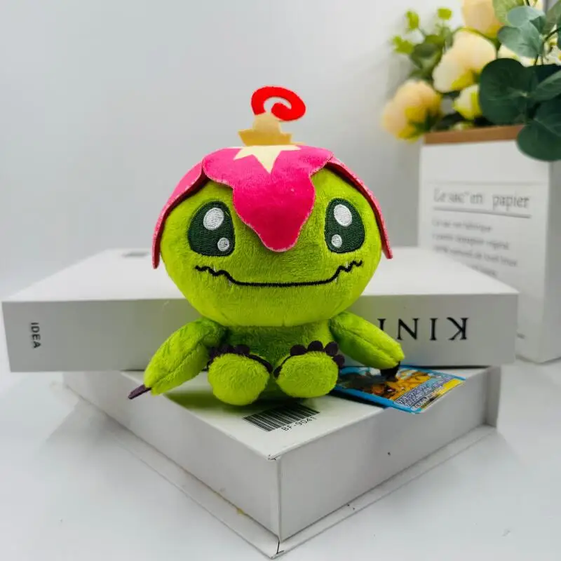 Japanese Animation Digimon Adventure Agumon Tailmon 12Cm Plush Keychain Boy Backpack Zipper Decorative Pendant Birthday Gift Toy