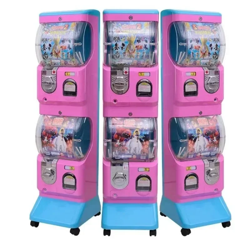 Colorful park New Amusement Center Twisting Card Gashapon Machine 60-100mm Twisted Egg Vending Machine