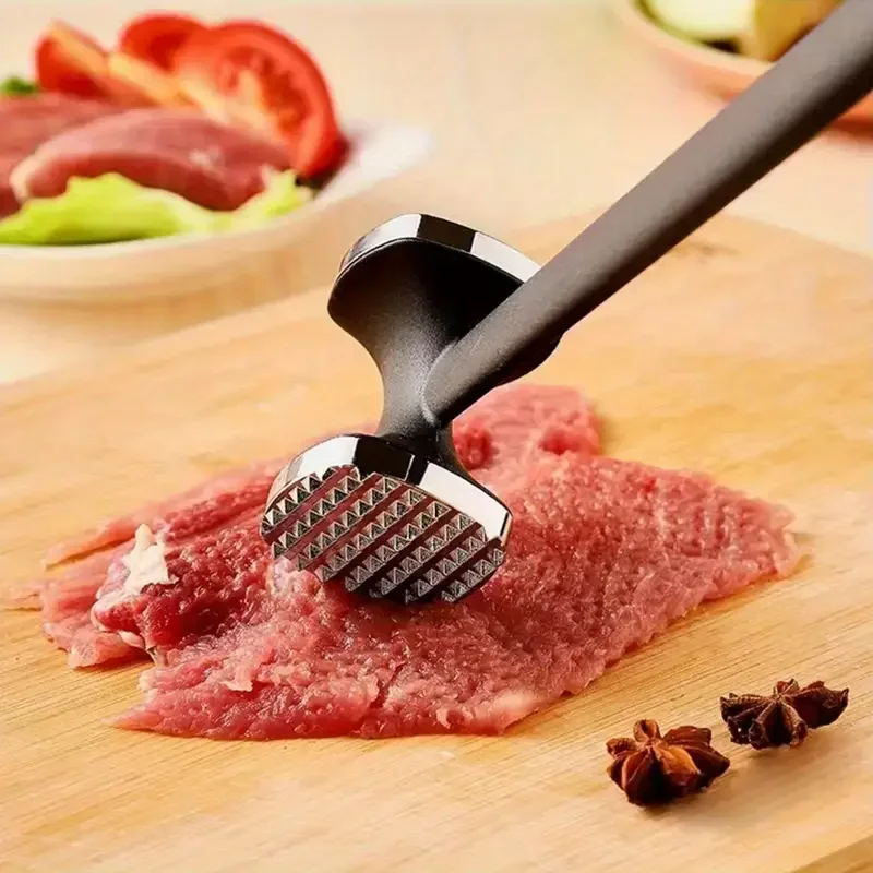 Heavy Duty Kitchen Meat Tenderizer Hammer Stainless Steel Head for Effortless Pounding and Tenderizing Kitchen Gadgets