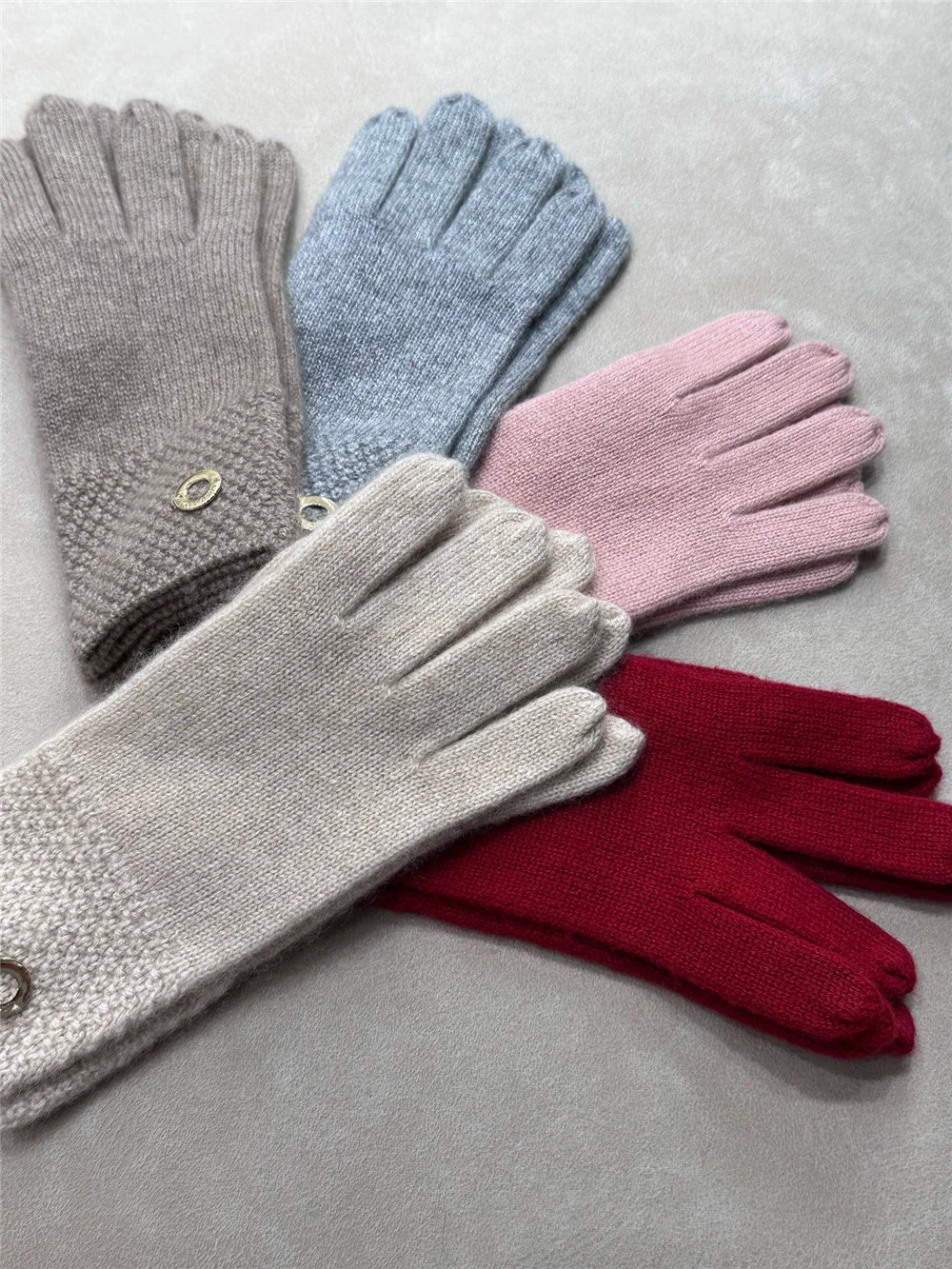 Women's Cashmere Knit Gloves Comfortable Versatile Winter Warm