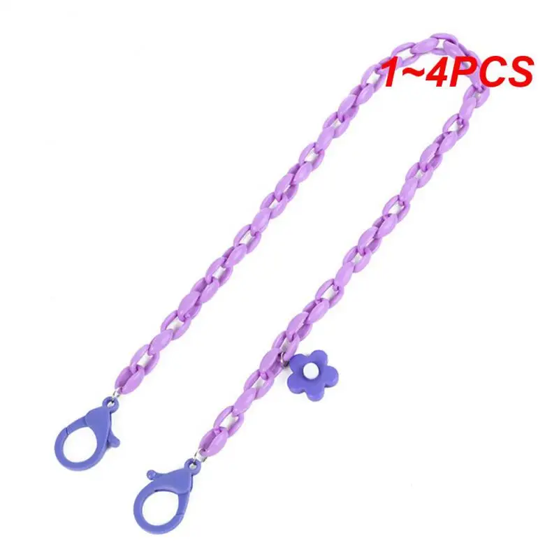 1~4PCS 70cm Fashion Acrylic Face Mask Chain Women Anti Slip Mask Strap Glasses Chains Neck Chain Mask Holder Neck Strap Mask