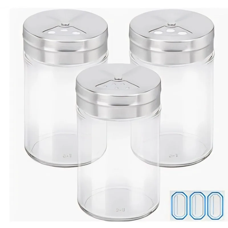 Household Kitchen Spice Storage Canister, Thickened Clear Glass Jar Acacia Wood Seal Lid for Dry Fruit Cereal