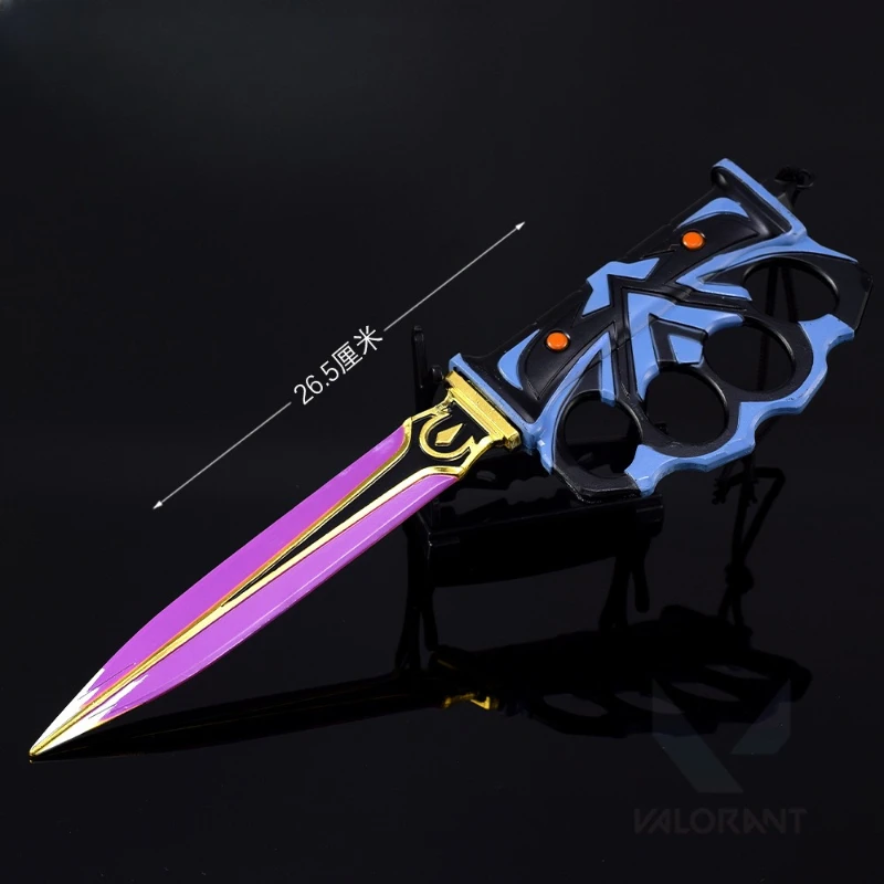 Valorant Knife Katana Overwatch Finger Tiger Knifes Game Peripheral Models Military Training Prop Metal Crafts Boy toy Ornaments - Image 4