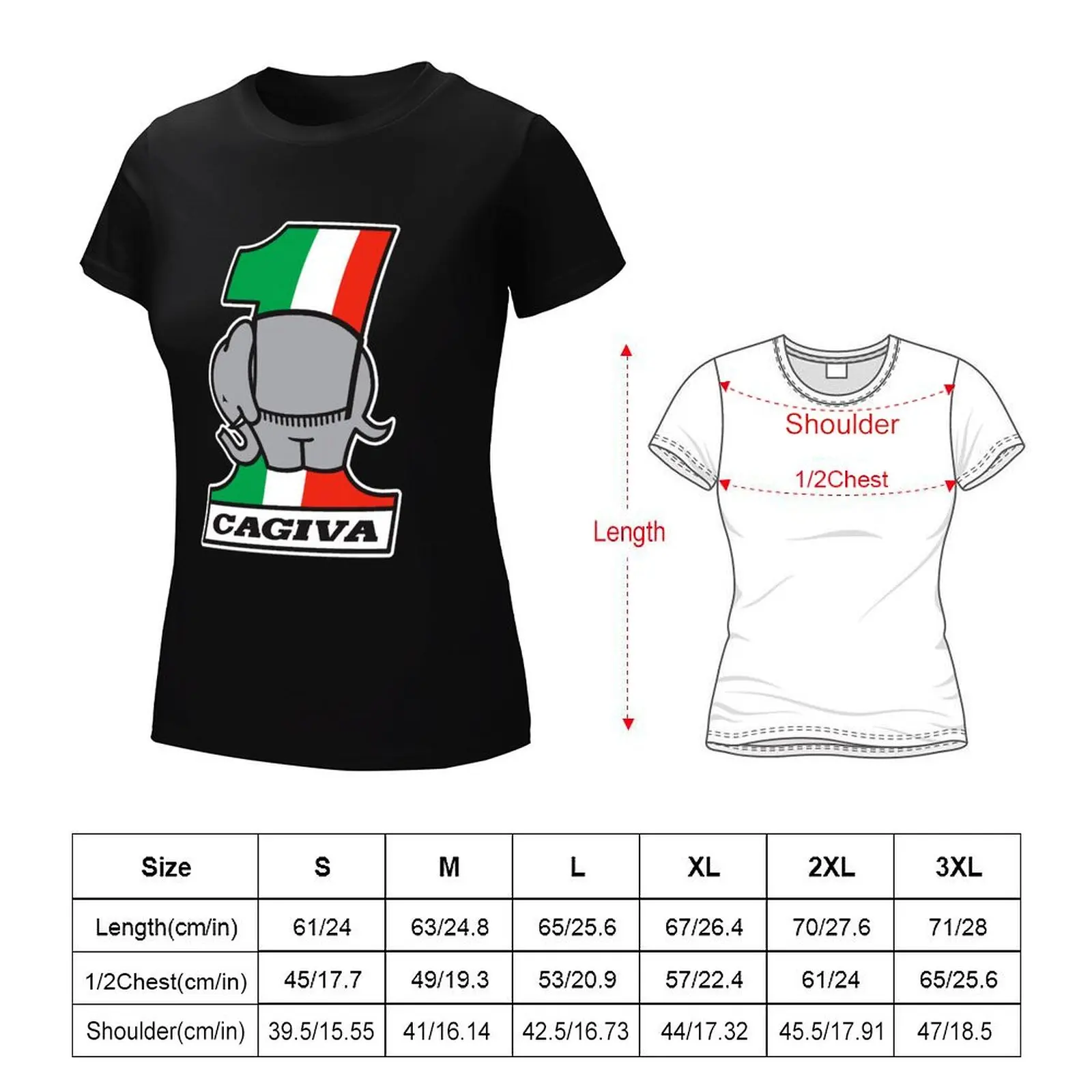 TOP1 Cagiva Logo T-Shirt shirts graphic tees cute clothes graphic t-shirts for Women