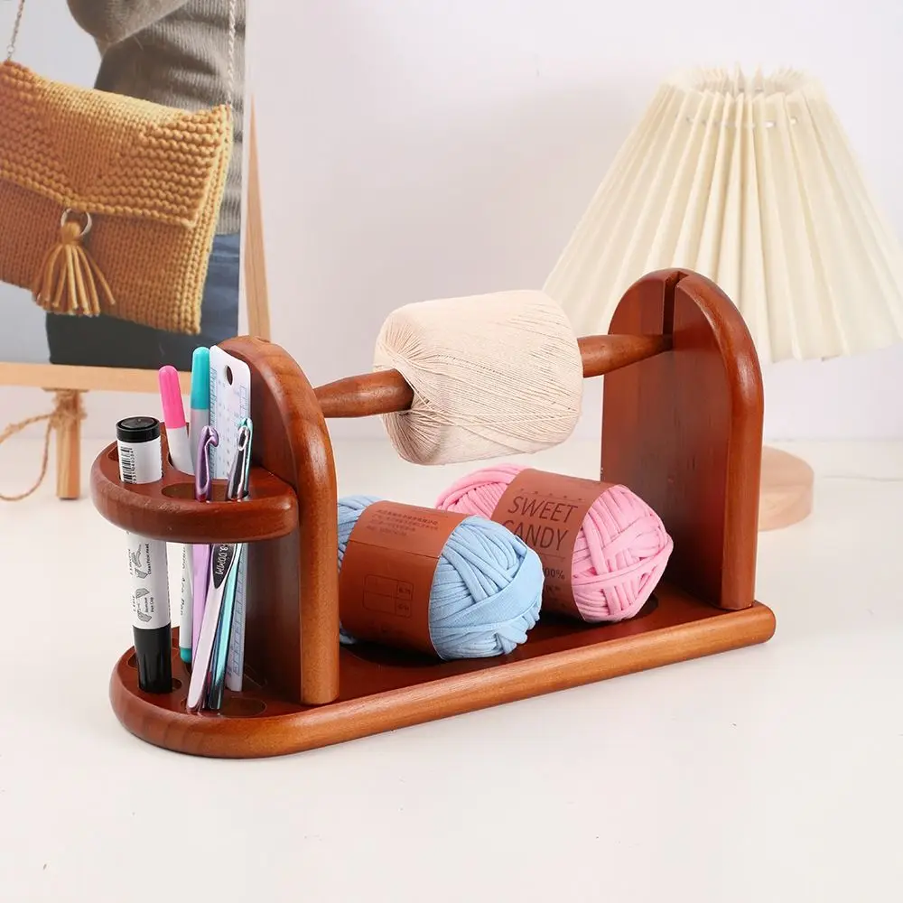 

Yarn Storage Knitting Tool Wooden Yarn Holder Prevent Yarn Tangling Crocheting Supplies Yarn Ball Holder Crochet Yarn Holder
