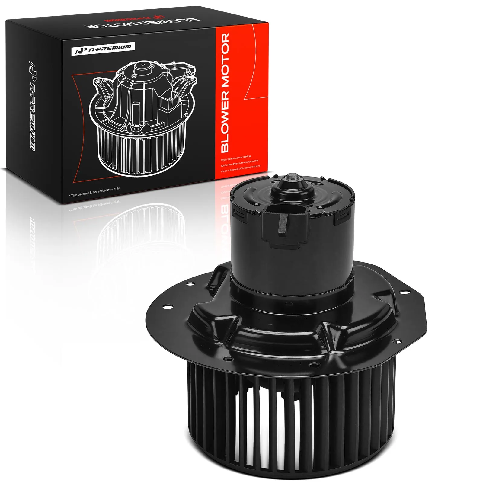 A-Premium Heater Blower Motor with Fan Cage for Ford F-150 1987-1992 F-250 Bronco 1987-1996 F-350 1987-1997 F-250 HD 1997