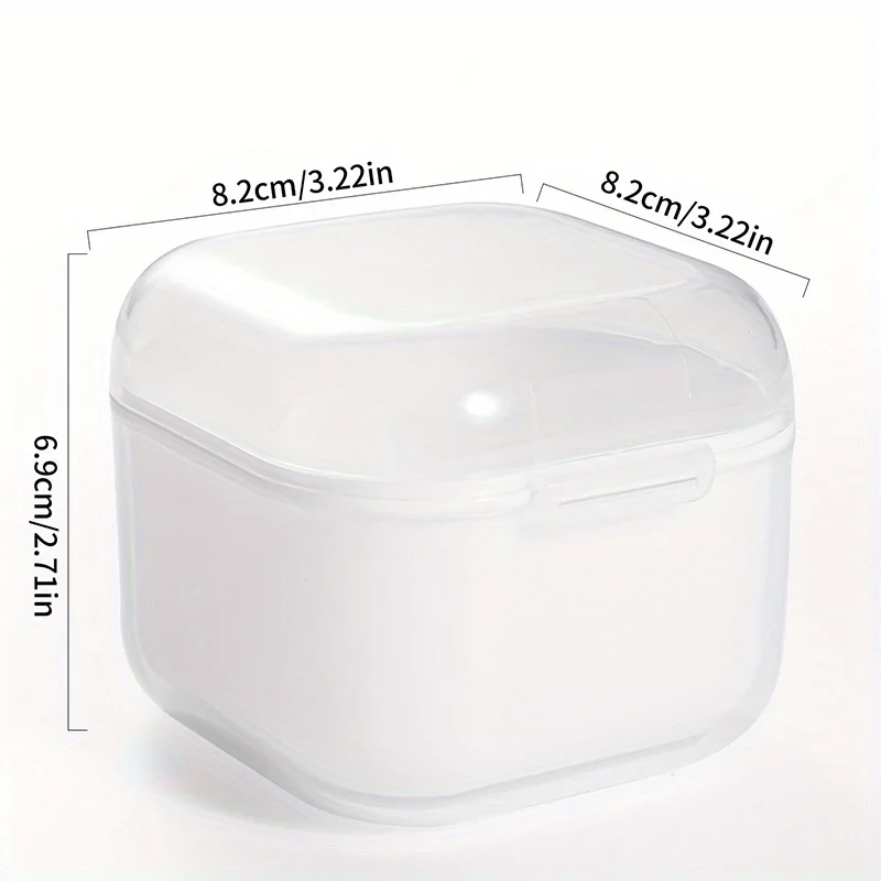 Caja de limpieza de brocas para decoración de uñas, filtrado cuadrado de doble capa, herramienta de brocas para uñas, caja de almacenamiento de filtro, herramienta de esterilización de manicura, 1 ud.