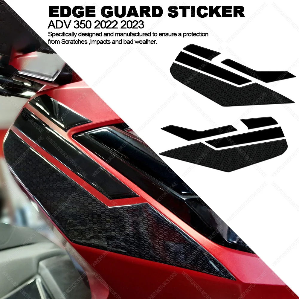 

For Adv 350 adv350 2022 2023 Waterproof Protective Sticker Motorcycle Edge Guard Sticker 3D Epoxy Resin Sticker