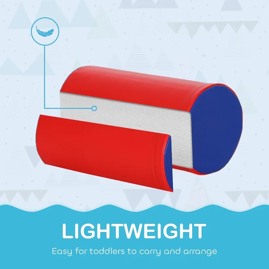 5피스 클라이밍 및 크롤링 활동 놀이 세트 아기용 소프트 플레이 세트 유아용 실내 놀이 장비