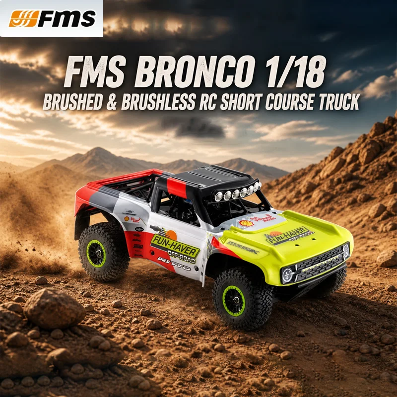FMS Fierce Horse 1/18 Little Fierce Horse Brushless Remote Control Short Card Simulation Collection Car Model Racing Toy Car