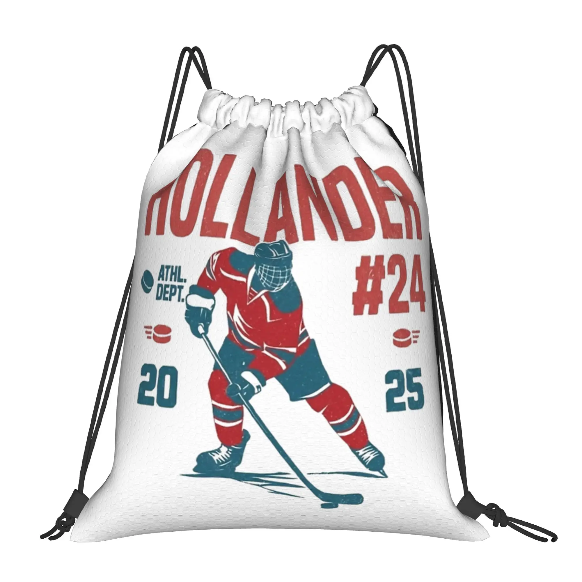 

Hollander Heated Rivalry Drawstring Backpack Gym Sports Sackpack Water Resistant String Bags for Cycling