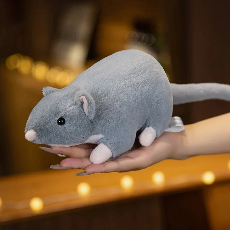 32-100cm NewSoft Plush Simulation Mouse Plushie Doll Stuffed Rat Plush Animal Toy Mascot Peluche Mouse Doll for Pet
