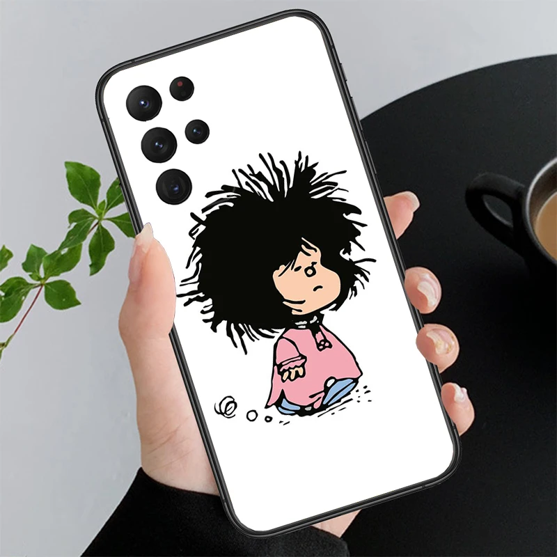 

Mafalda Phone Case For Samsung S25 S24 S23 S22 S21 S20 Ultra S20 S22 S21 S23 S20 FE S24 Plus