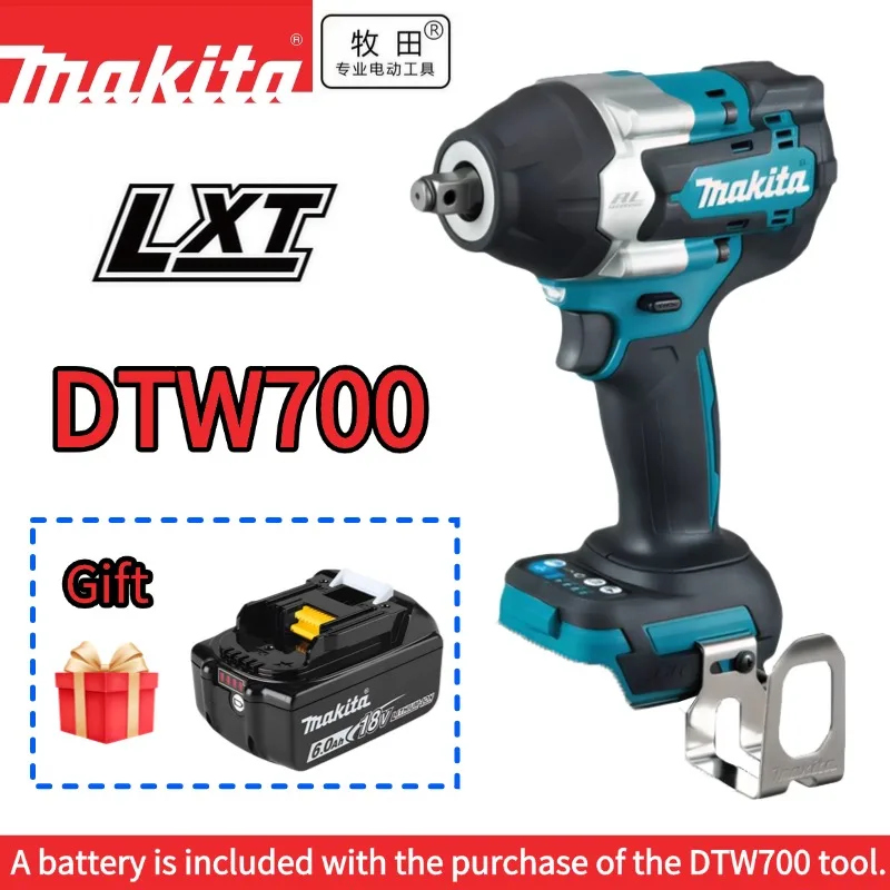 Original Makita DTW700 18V Brushless Impact Wrench 700Nm Max Torque 4-Speed Control Heavy Duty Professional Tool