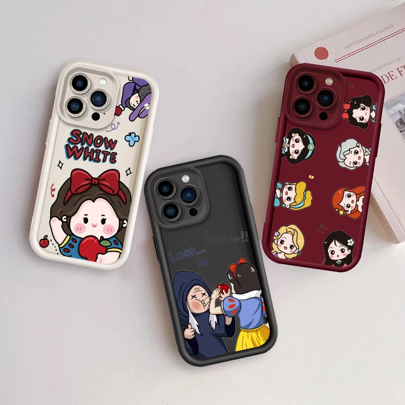 

Disney Snow White Cute Eye Ladder For Apple iPhone 15 14 13 12 11 XS XR X Pro Max Plus Soft Phone Case