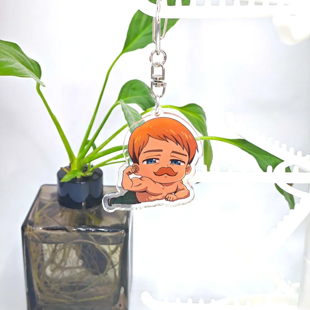 Cartoon Anime Lilo and Stitch Pendant Keychains Holder Car Key Chain Key Ring Mobile Phone Bag Hanging The Seven Deadly Sins